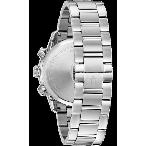 Klocka - Bulova - 96B319 - Analog - Rostfritt stål - Svart urtavla Silver, Svart