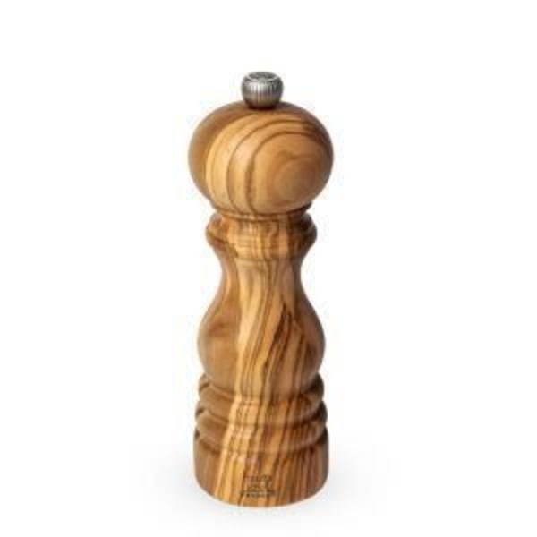 Saltkvarn - PEUGEOT SAVEURS - Paris - Oliventrä - 18 cm - Mekanism i rostfritt stål Olivträ