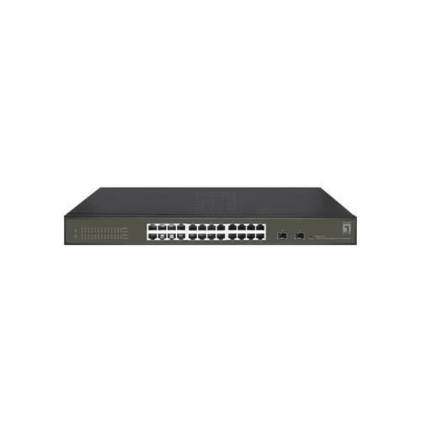L2 Gigabit Ethernet hanterad nätverksswitch - LEVELONE - GES-2126 - 24 portar - QoS