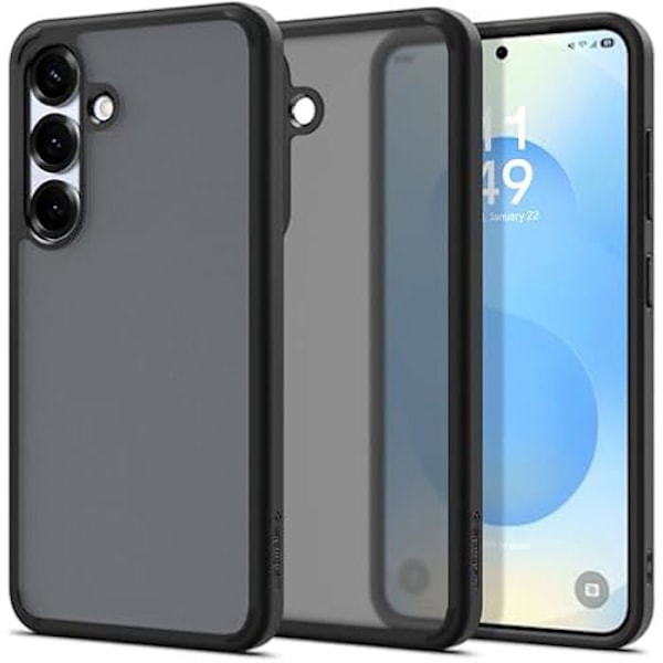 Coque - SPIGEN - Ultra Hybrid - Kompatibel med Samsung Galaxy S25 - Stötabsorberande - Hybriddesign - Frost Svart Frost Svart