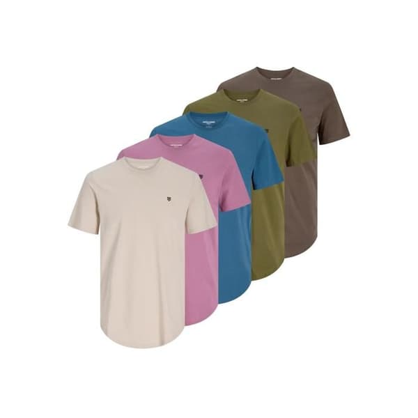 T-shirt Jack & Jones Labrody (x5) månstråle M