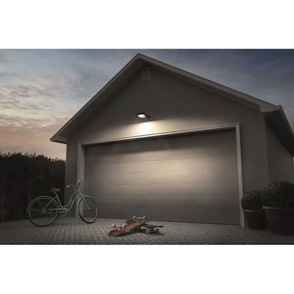 LED-strålkastare utomhus med rörelsedetektor 30 W 1x integrerad LED LEDVANCE ENDURA® FLOOD Sensor Cool White L 40 Grå