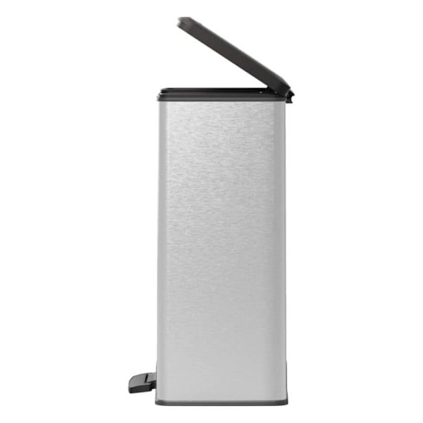 Deco Rektangulär Pedal Bin 65 L Silver - Curver Silver