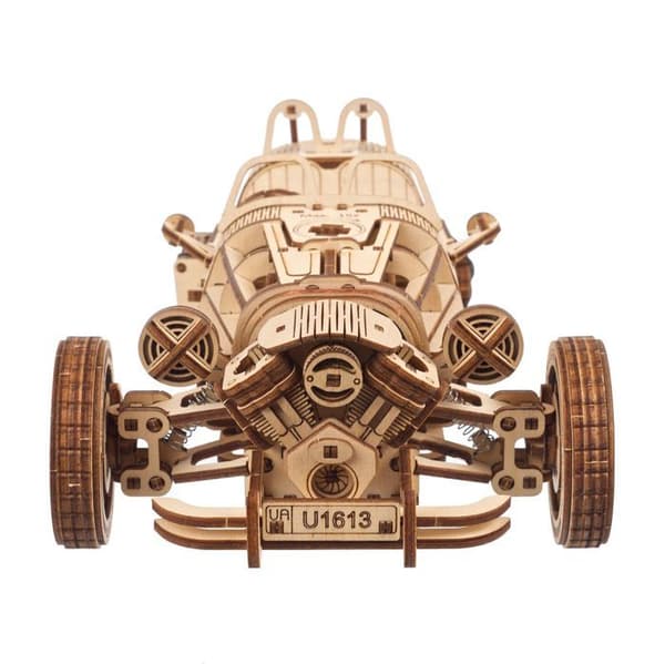 Trehjuling UGR-S - Ugears - 3D träpussel beige