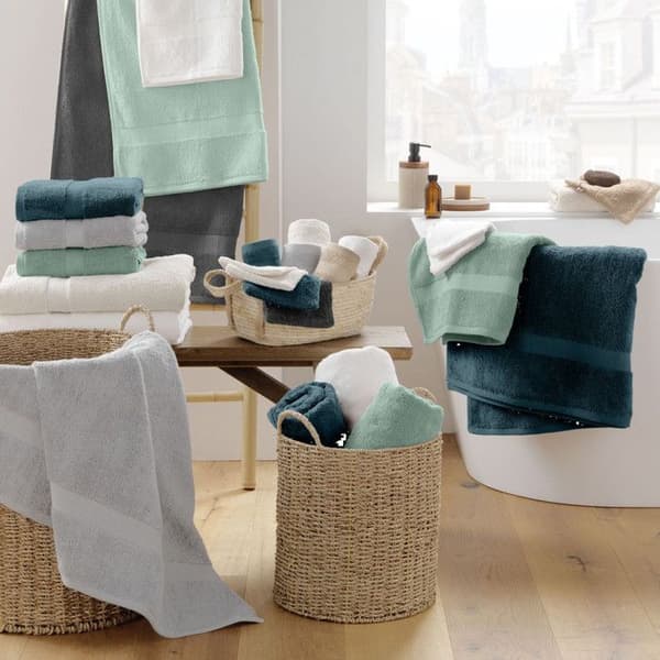 Tvättvantar - Ingen - Elegans - 2-pack - 15x21 cm - 600 g/m² Celadon