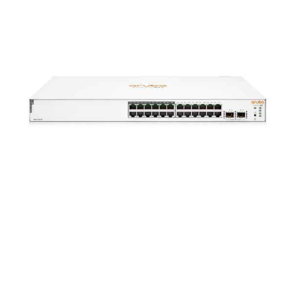 NÄTVERK, Switch, Fristående Switch, HPE Aruba Ion 1830 24g 2sfp 195w Sw specifikationer 24N LAN-portar Datatyp och hastighet