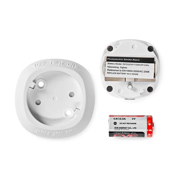 NEDIS Zigbee 3.0 SmartLife trådlös rökdetektor Vit
