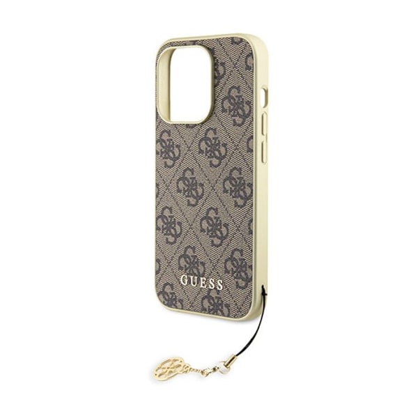 Guess 4G Charms Collection - iPhone 15 Pro-fodral (brunt)