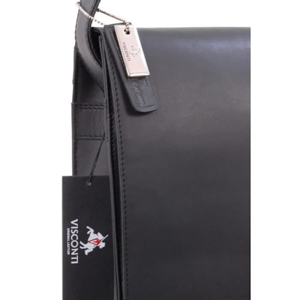 Visconti 18548 Svart - Unisex - A4-arbetsväska i läder designad av Visconti (18548) - Svart