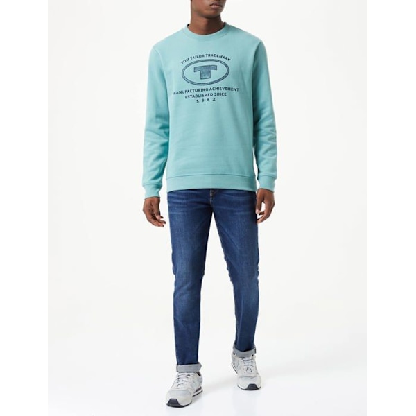 Tom tailor sweatshirt - 1032929 -, träningsoverall för män Salvia jag