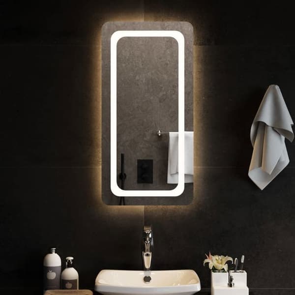 vidaXL LED-badrumsspegel 40x80 cm 3154094
