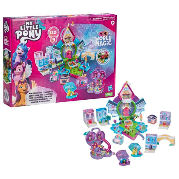 My little pony Mini Magical World, Mini Equestria Collection, anpassningsbar box med mer än 120 stycken