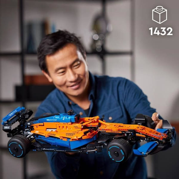 LEGO® 42141 Technic 2022 McLaren Formel 1 racerbil, F1 skalenlig modellbyggsats, modellsats för vuxna Flerfärgad