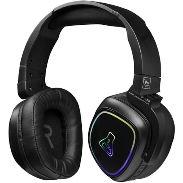 Trådlöst spelheadset - The G-Lab - KORP PROMENTHIUM - Mikrofon - RGB - PC/PS4/Xbox One - Svart Svart