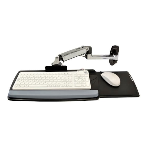 Ergotron LX Väggmonterad tangentbordsarm Ledbar väggmonterbar tangentbord Musbricka polerad aluminium