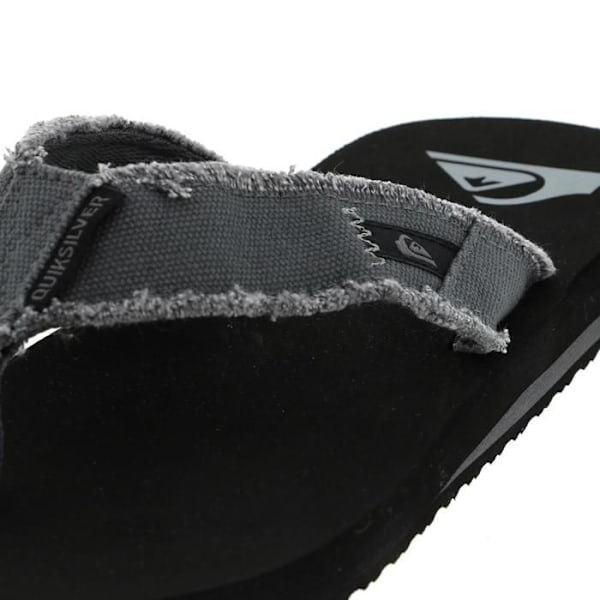 Flip Flops - Quiksilver - Monkey Abyss - Grå - Herr - Frayed canvas ovandel Grå 40