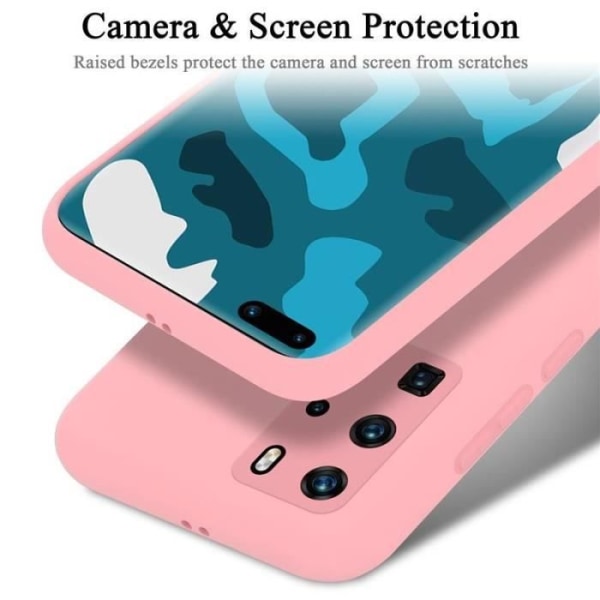 Cadorabo fodral för Huawei P40 Pro/P40 Pro Plus - i rosa - Flexibel TPU silikon