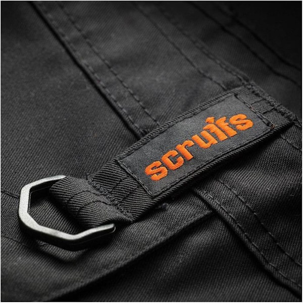 Arbetsbyxor - Scruffs - Worker - Svart - Lätt tyg - Förstärkta fickor Svart 34
