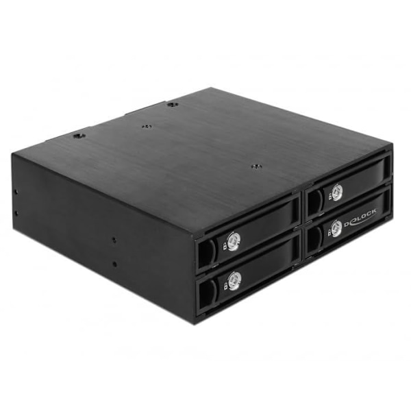 Extern hårddisk Delock - 47233 - 5,25 Wechselrahmen för 4 x 2,5 SATA / SAS HDD / SSD 12 Gb/s ()