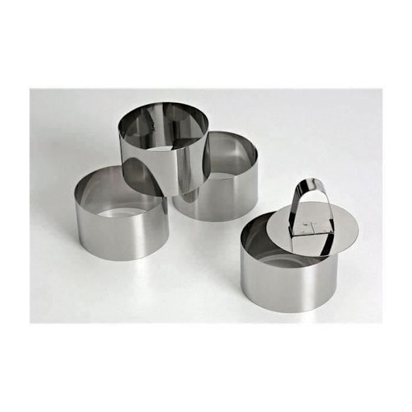 Moussering D: 10 cm H: 4,5 cm + pusher - set om 4