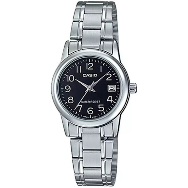 Klocka - Casio - LTP-V002D-1B - Stål - Kvarts - Analog Silver