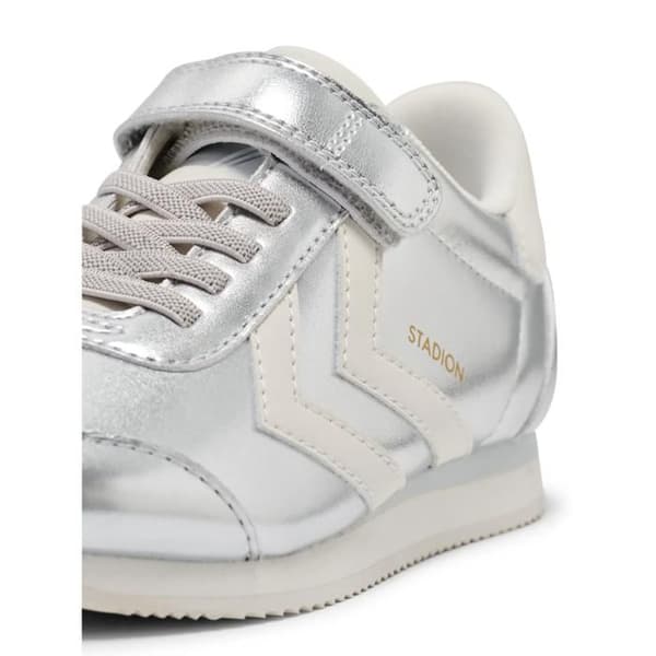 Barnskor Hummel Stadion Metallic - silver silver- 32