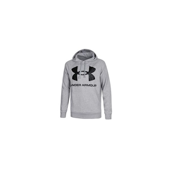 Sweat - Under Armour - UA RIVAL FLEECE BIG LOGO HOODY - Grå - Huvtröja - Långa ärmar ljusgrå mod XL