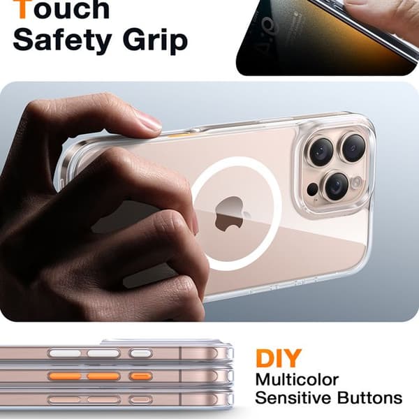 Coque Torras Diamond MagSafe Series för iPhone 16 Pro - Klar Klar
