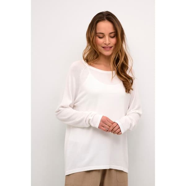 Pullover dam CULTURE Annemarie Solid vår gardenia M