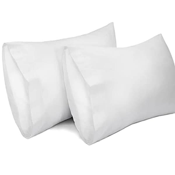 Kuddfodral - LIREX - 2-pack - 50 x 75 cm - 400 trådar - Andningsbart bomull vit Vit