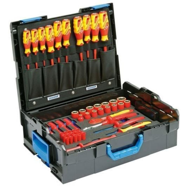 Otools - GEDORE - GEDORE 2979063 - Assortiment VDE hybrid 53 delar - L-BOXX 13 - Stål Svart