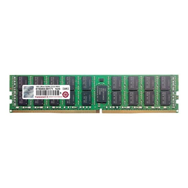 Transcend DDR4 16 GB DIMM 288-stift 2400 MHz - PC4-19200 CL17 1.2 V registrerat ECC-minne