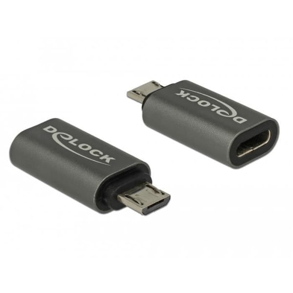 DELOCK 65927 USB 2.0 MICRO-B USB TYP C ADAPTER ANTRACIT