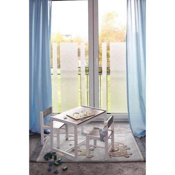 DC-FIX Static Windows Stripes Ava - 45 cm x 2 m Vit