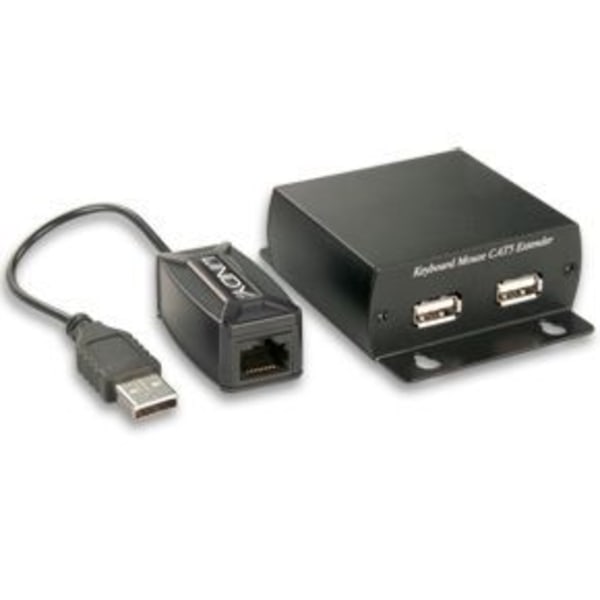 USB HID extenders - LINDY - 300m - Tangentbord och mus - UTP/STP nätverkskabel - Svart