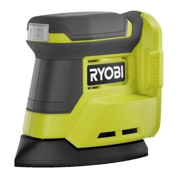 RYOBI - 18V ONE+ triangulär slipmaskin - osc. 1,8 mm - pad 100 x 140 mm - 22 000 osc/min - Levereras med 3 slipmedel - RPS18-0 Grönt & Kol