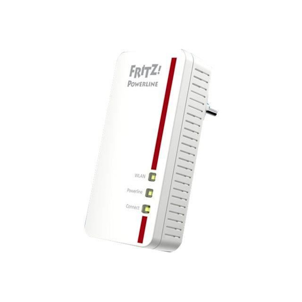 AVM FRITZ!Powerline 1260E GigE-brygga, HomePlug AV (HPAV) 2.0, IEEE 1901 802.11a-b-g-n-ac Dual band Wall plug-in