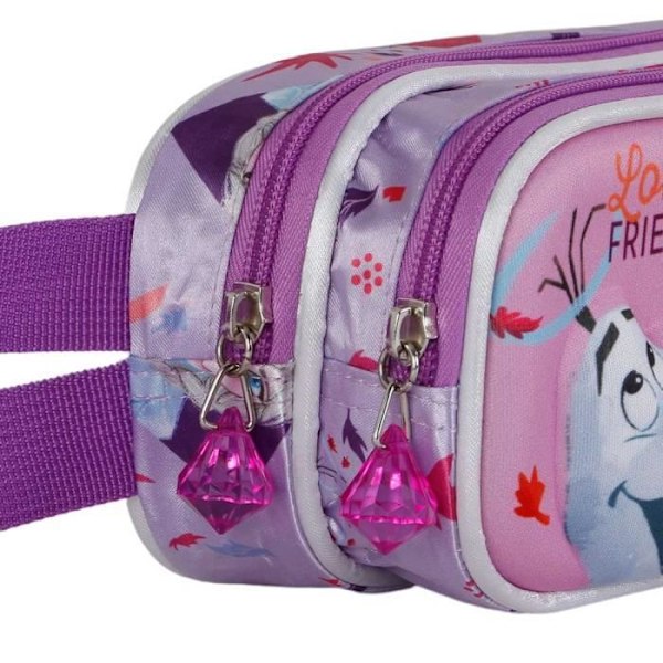 Trousse Dubbel 3D - Disney Frost 2 (Frozen) Vänner - Fuchsia - One Size Fuchsia