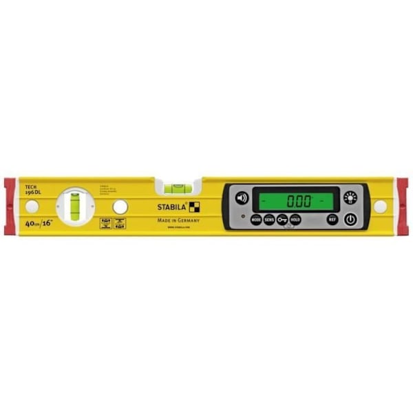 STABILA TECH 196 DL 19830 digitalt vattenpass - Antisladd - 40 cm 0,5 mm/m