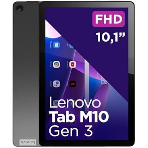 Lenovo Tab M10 10,1" surfplatta - UNISOC Tiger T610 - 4 GB RAM - 64 GB Grå