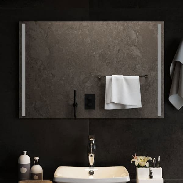 vidaXL LED Badrumsspegel 90x60 cm