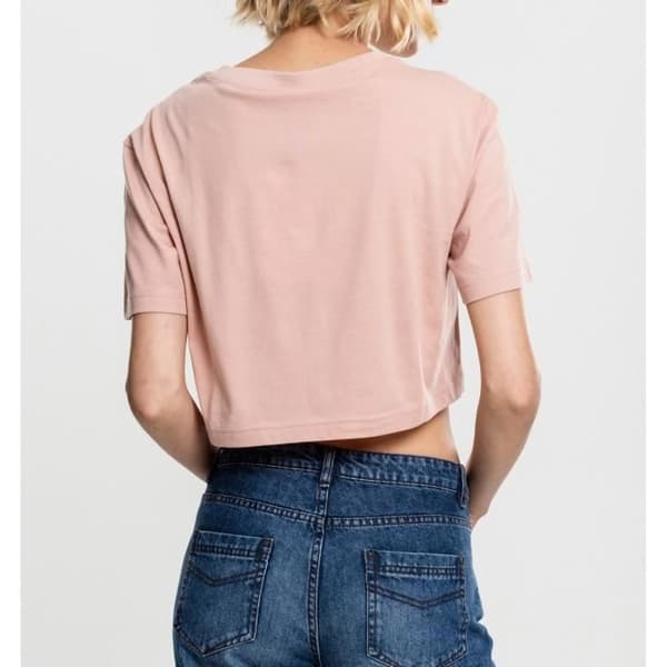 Topp - URBAN CLASSICS - Kort Oversized - 100% bomull - Rosa - Dam Ros M