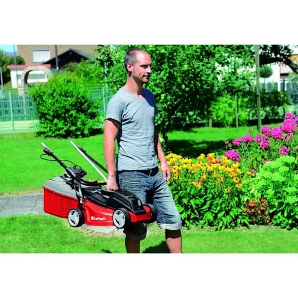 GE-EM 1233M Elektrisk mulching gräsklippare - Einhell - 1250W - 5 klipplägen - 30L gräsuppsamlare