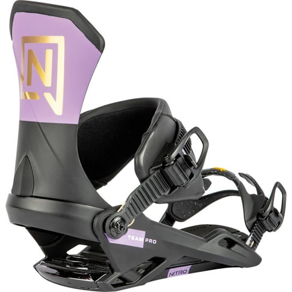 Snowboard bindning - Nitro snowboard pad - 836505 - Team Pro Bindung 2024 Lila/Svart/Guld