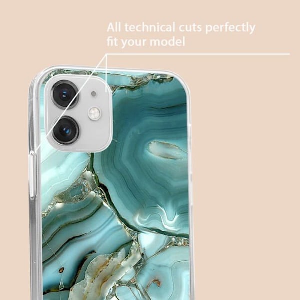 Telefonförstärkare - Babaco Lyssningsförstärkare ABSTRAKT SKAL 003 IPHONE 12 MINI FLERFÄRGAD