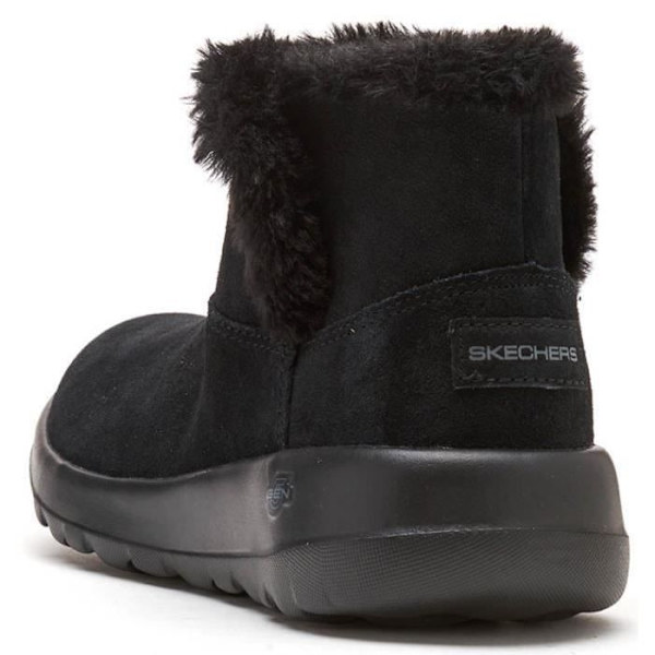 Skechers On The-Go Joy Bundle Up Suede Kvinnor Ankelskor Vinterstövlar i Svart 15501 BBK [UK 3 EU 36] Svart 38
