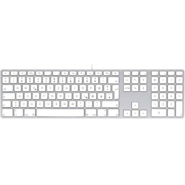 lmp USB kabelanslutet tangentbord med numeriskt tangentbord för Mac tyska - 17203