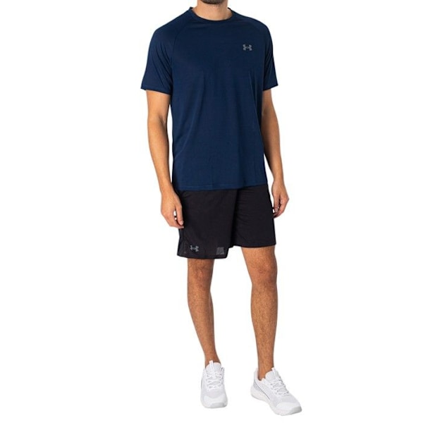 Kort för män - Under Armour - Tech Mesh 1328705-001 - Svart - Lätt passform - 100% Polyester Svart M
