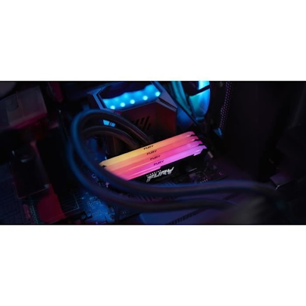 RAM-minne - KINGSTON - FURY Beast - RGB - 16 GB - DDR4 - 3200 MHz CL16 - (KF432C16BB2A/16)