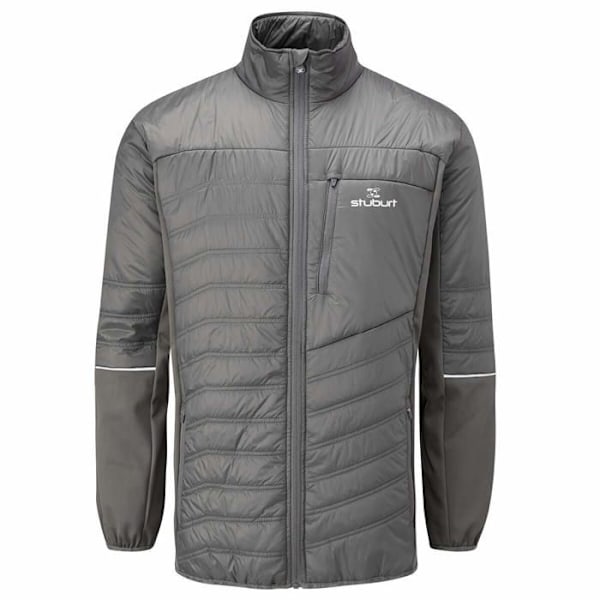 Stuburt - SBJKT1144 - Active Quiltad, vindtät, lätt vadderad termisk golfjacka för män grafit S